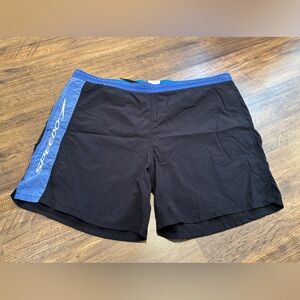 Vintage Speedo men’s swim trunks size large retro vacation lounge black